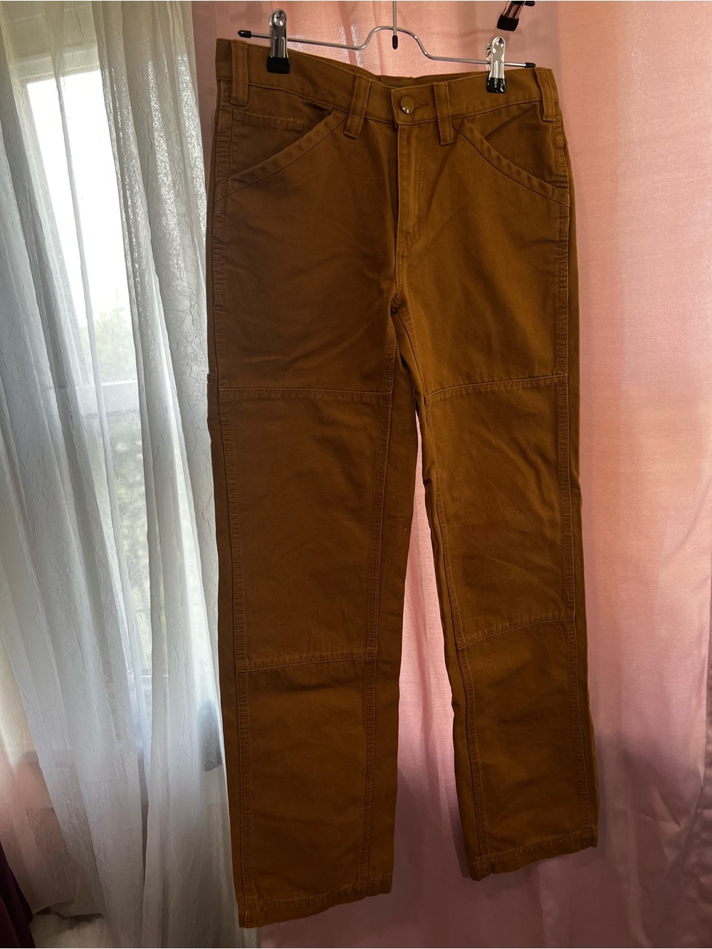 Men's Brown Utility Chino Pants - Durable Everyday Comfort